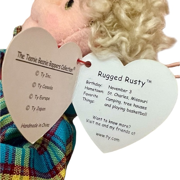 Ty Rugged Rusty Teenie Boppers Retired NWT - Picture 4 of 4